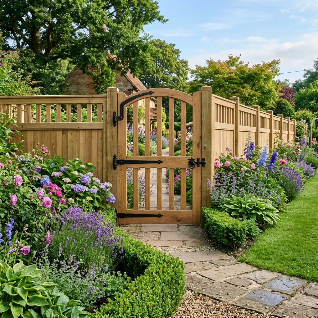 Fencing and garden gates background