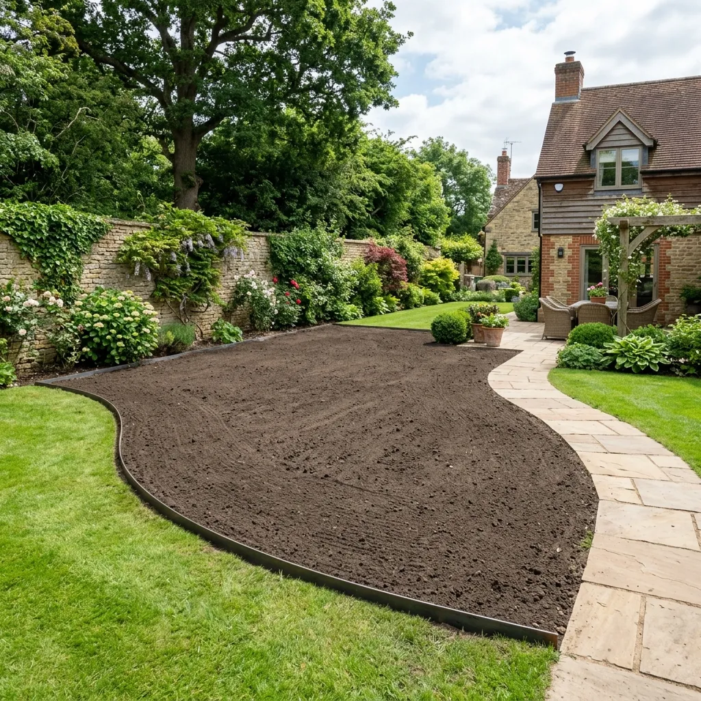 Garden clearance and waste removal background
