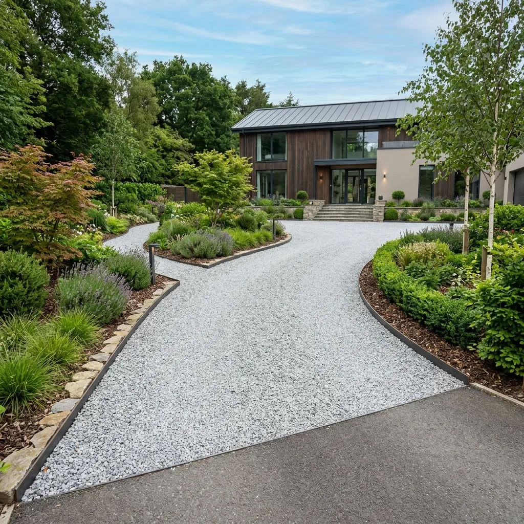 Gravel driveways and pathways background